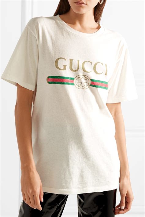 gucci vintage shirt t cotton jersey-shirt|vintage gucci t shirt women.